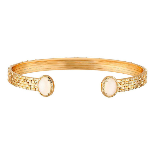 Bracelet femme cercles plaque or jaune et oxydes - bracelets